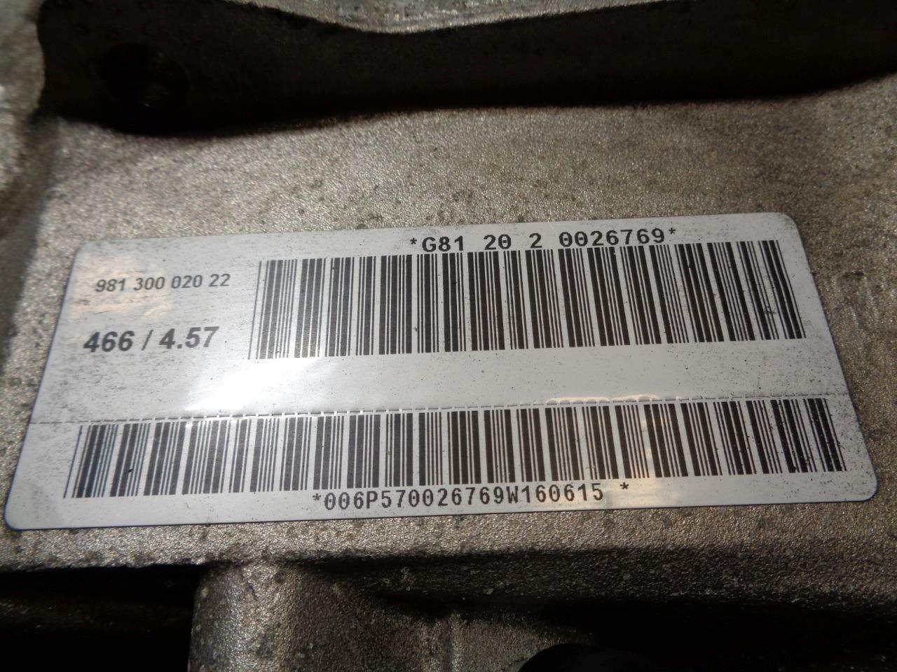 USED GENUINE PORSCHE 981 CAYMAN BOXSTER 6 SPEED TRANSMISSION 981 300 020 22