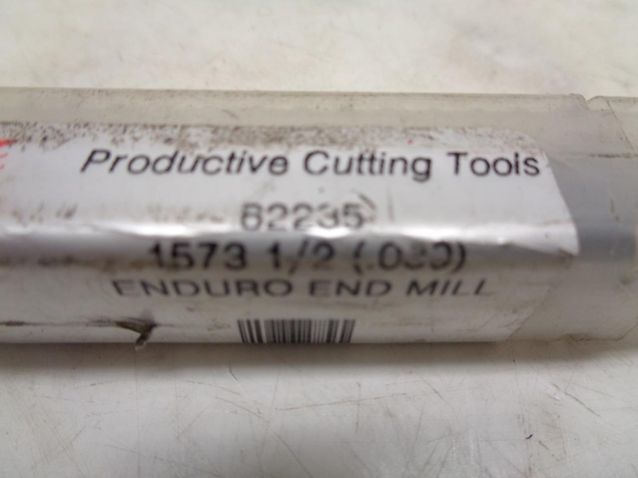 NEW PRODUCTIVE CUTTING TOOLS 62235 CARBIDE END MILL 1/2"x1-1/4" 3 FLUTE R22T6BM
