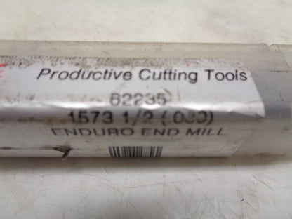 NEW PRODUCTIVE CUTTING TOOLS 62235 CARBIDE END MILL 1/2"x1-1/4" 3 FLUTE R22T6BM