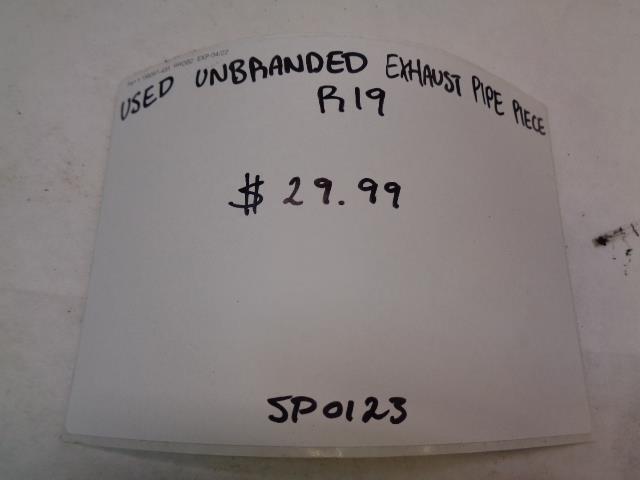 USED UNBRANDED EXHAUST PIPE PIECE R19