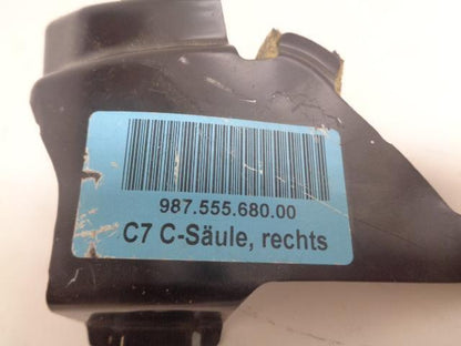 1 USED GENUINE PORSCHE 987.555.680.00 SUN VISOR BRACKET RIGHT REAR CAYMAN R21