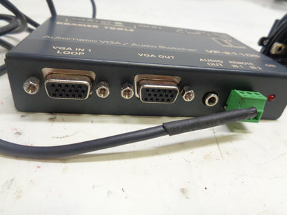 NEW KRAMER TOOLS VP-211DS AUTOMATIC VGA/AUDIO SWITCHER W/ POWER ADAPTER R17
