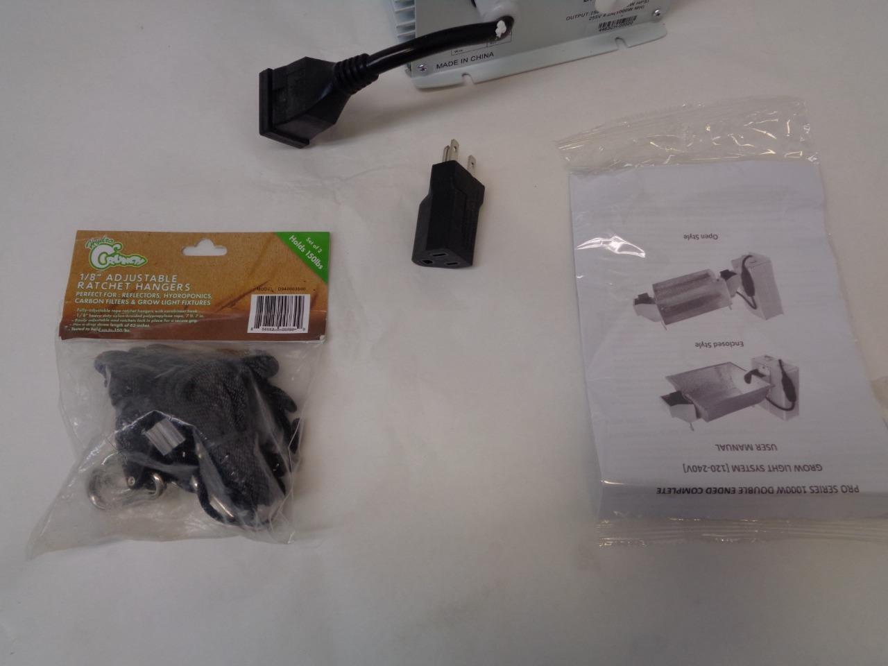 NEW HYDRO CRUNCH PROSERIES 1000W DOUBLE ENDED 120-240V OPENGROWLIGHT D940012603