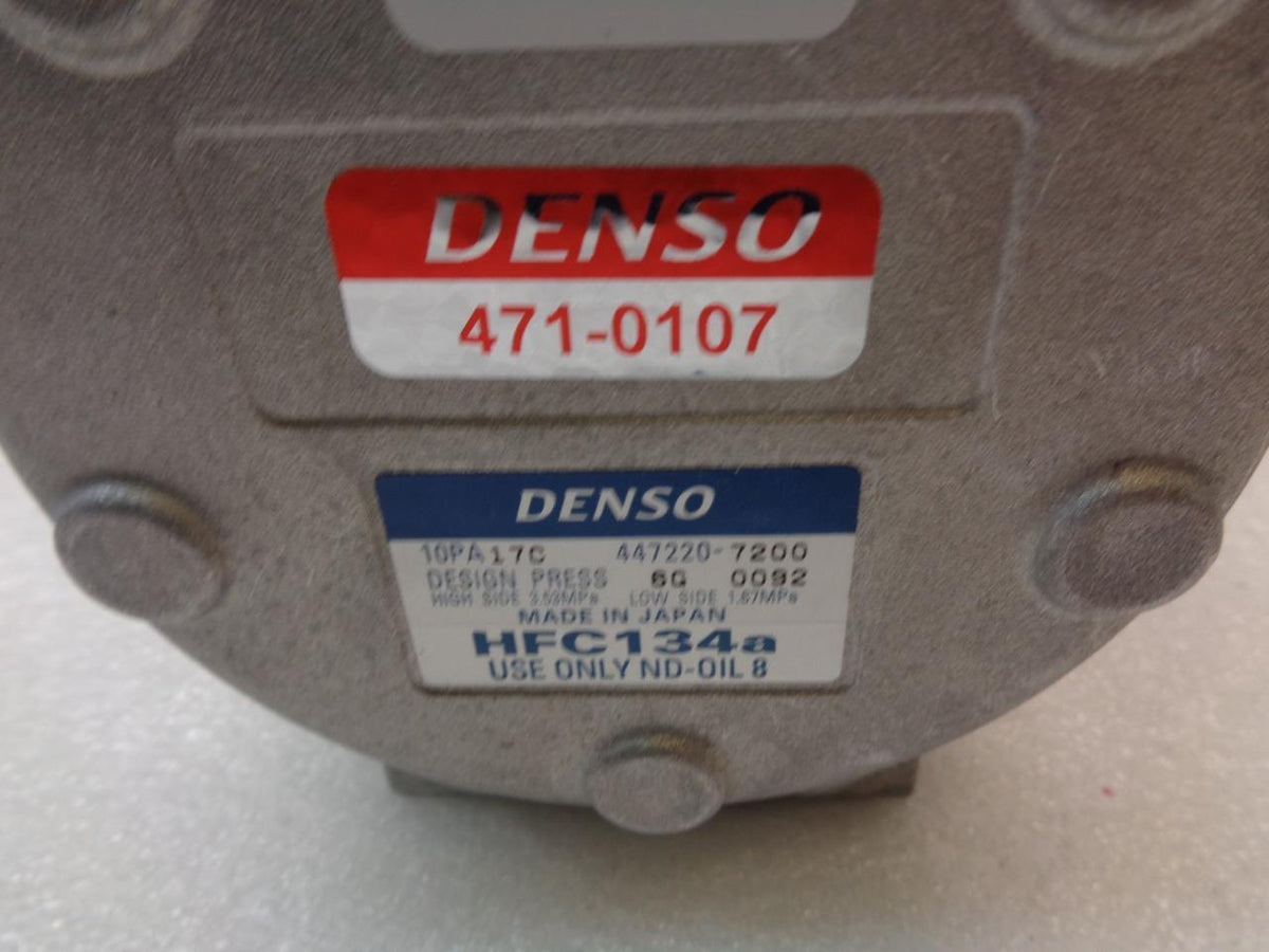 NEW DENSO 471-0107 AC COMPRESSOR 1996-1999 PLYMOUTH NEON, DODGE NEON R3