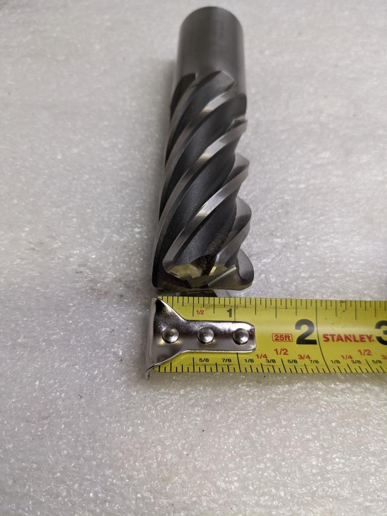 BRUBAKER TOOL 550154 RH END MILL M42 6-FLUTE 1-1/4" DIA. NEW R22T5