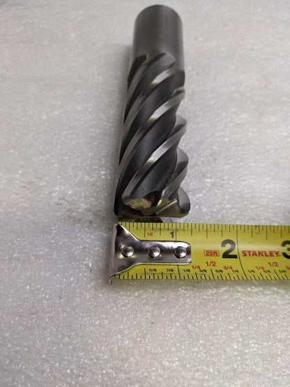 BRUBAKER TOOL 550154 RH END MILL M42 6-FLUTE 1-1/4" DIA. NEW R22T5