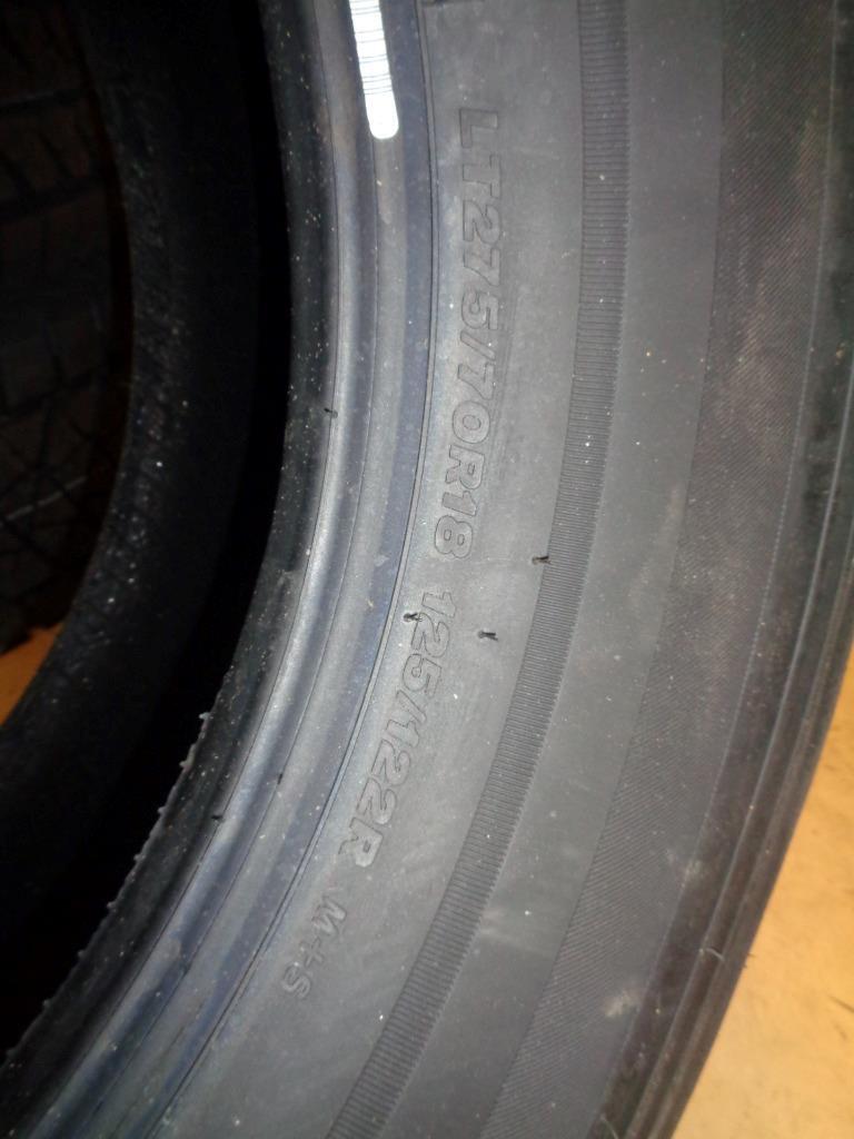 BRIDGESTONE DUELER HT 685 WL LT 275 70 18 125/122R LRE 10PLY HIGHWAY TIRE 001347