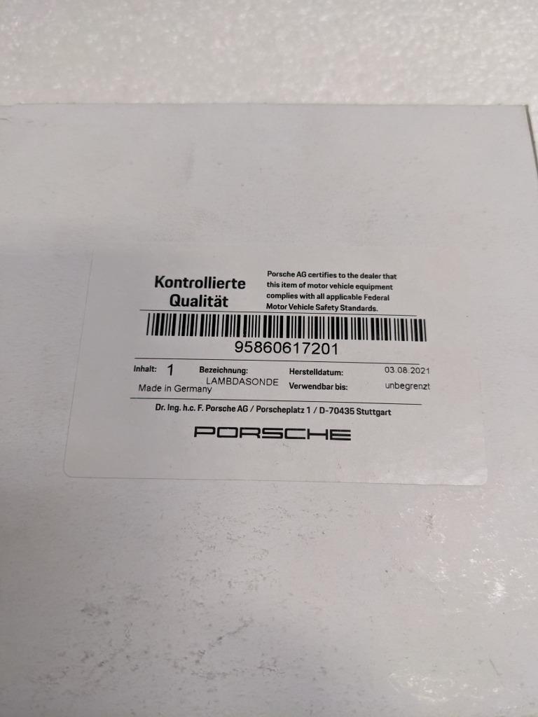 PORSCHE 95860617201 AUTO OXYGEN SENSOR FOR 11-18 CAYENNE S 4.8L V8 NEW PGB2TA