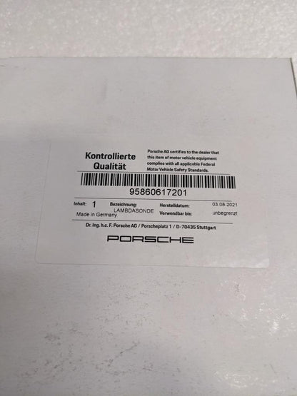 PORSCHE 95860617201 AUTO OXYGEN SENSOR FOR 11-18 CAYENNE S 4.8L V8 NEW PGB2TA