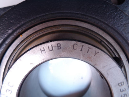 NEW HUB CITY SERIES FB350 FOUR HOLED FLANGE BLOCK B350X2 7/16 101032696 R28