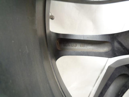 USED NISSAN 18X9 ET1 5X114.3 10 SPOKE OEM GLOSS BLACK WHEEL WR