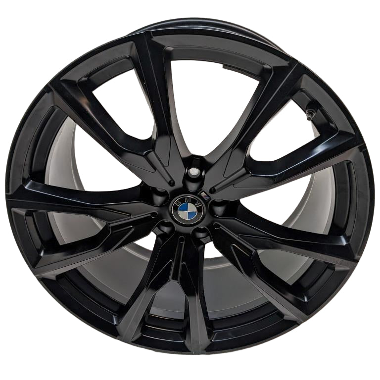1 BMW 36118090108 REAR WHEEL 10.5X22 ET43 BLACK 5X112 FOR 2018-2024 X7 NEW WR