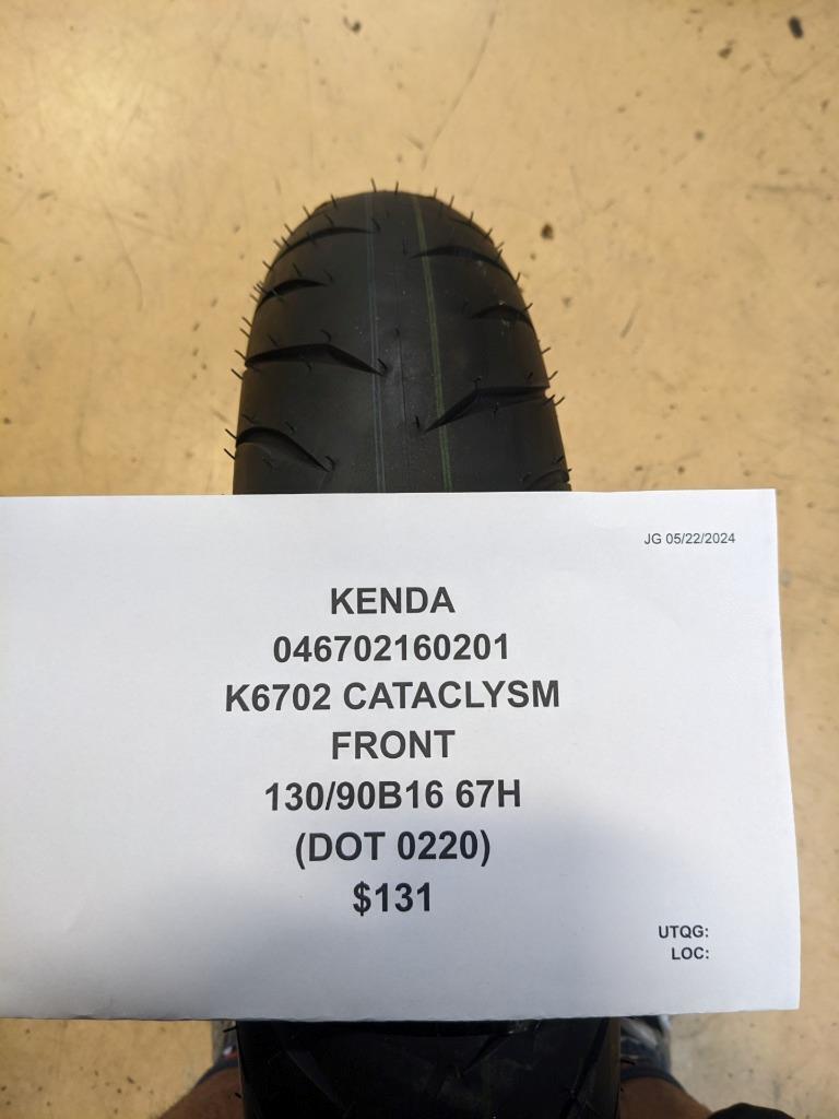 KENDA K6702 CATACLYSM 130 90 16 67H FRONT MOTORCYCLE TIRE K6702 CQ2