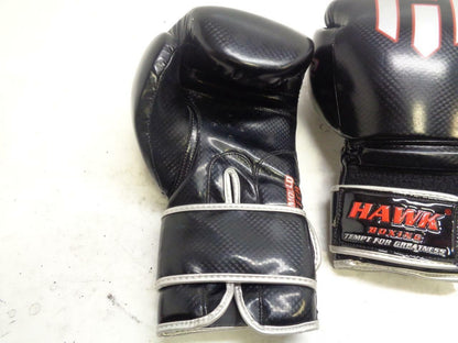 1 PAIR NEW HAWK SPORTS B-92 TRAINING BOXING GLOVES HI-MOULD TECH BLACK UNISEX SR