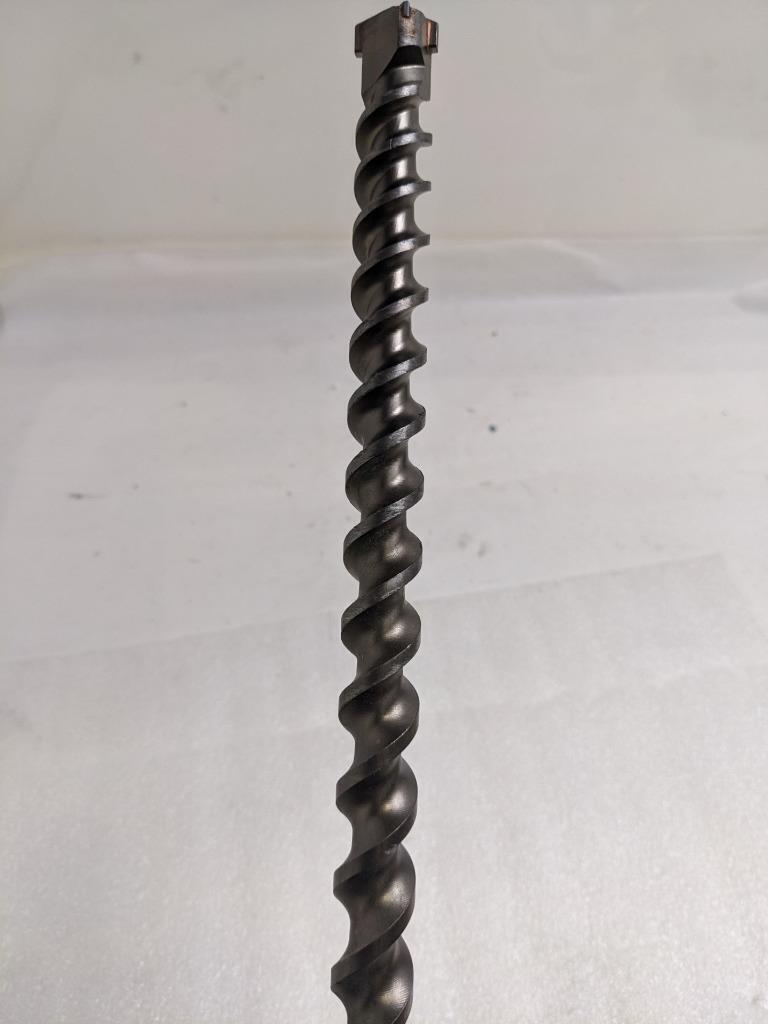UNBRANDED SDS-MAX CARBIDE TIPPED DRILL 1" X 20-1/2" 4-CUTTER USED D0