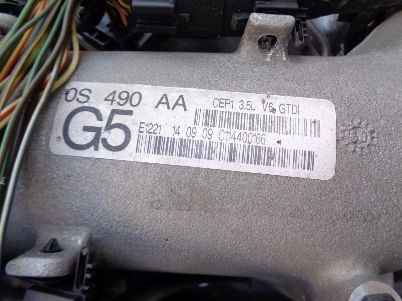 GENUINE 2010-11 FORD TAURUS SHO 3.5L TURBO ENGINE ASSEMBLY AU7Z6006ARM BAY3