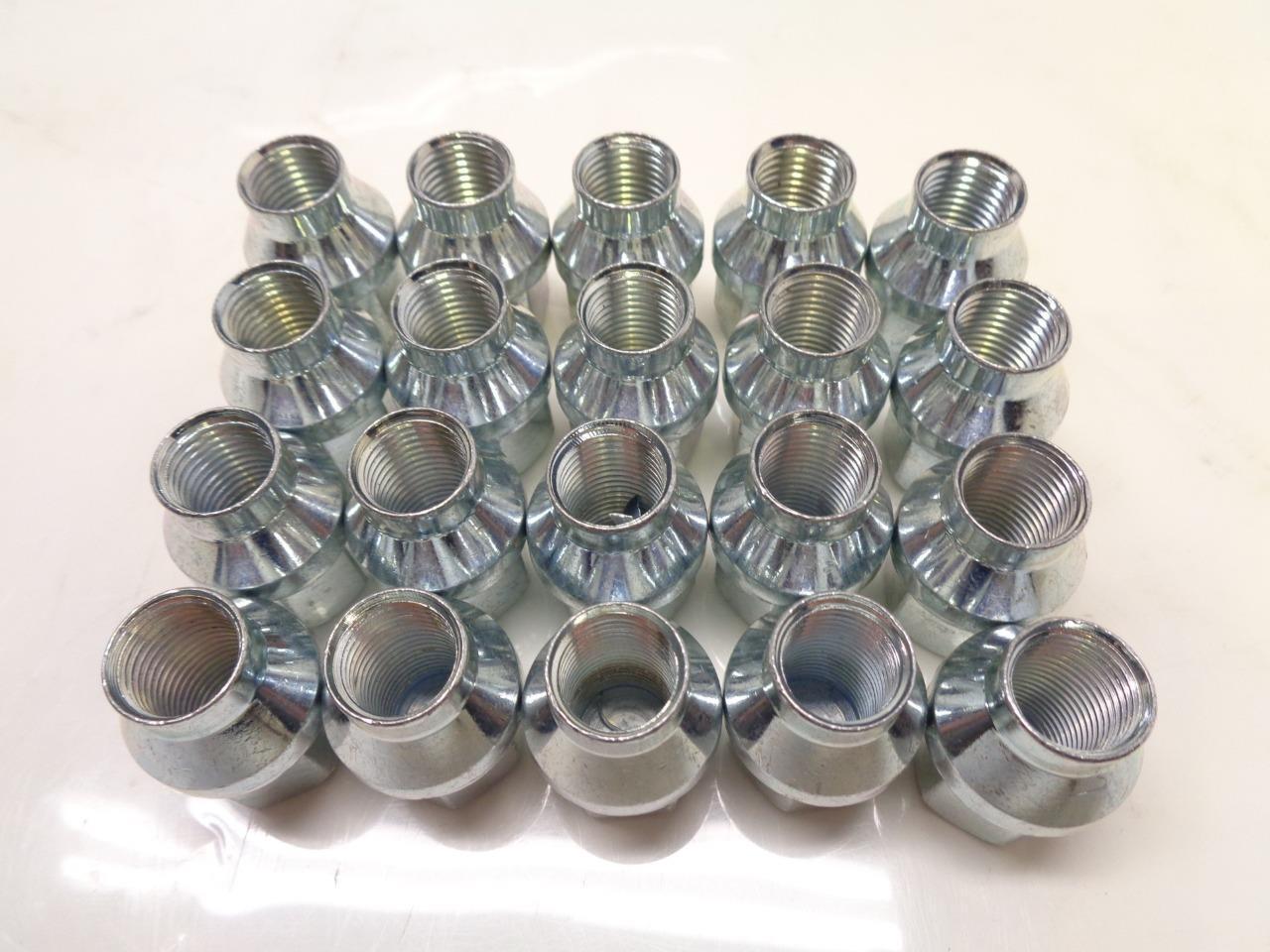 1 NEW 20 PACK 1/2"-1.2" CHROME LUG NUTS R15T2