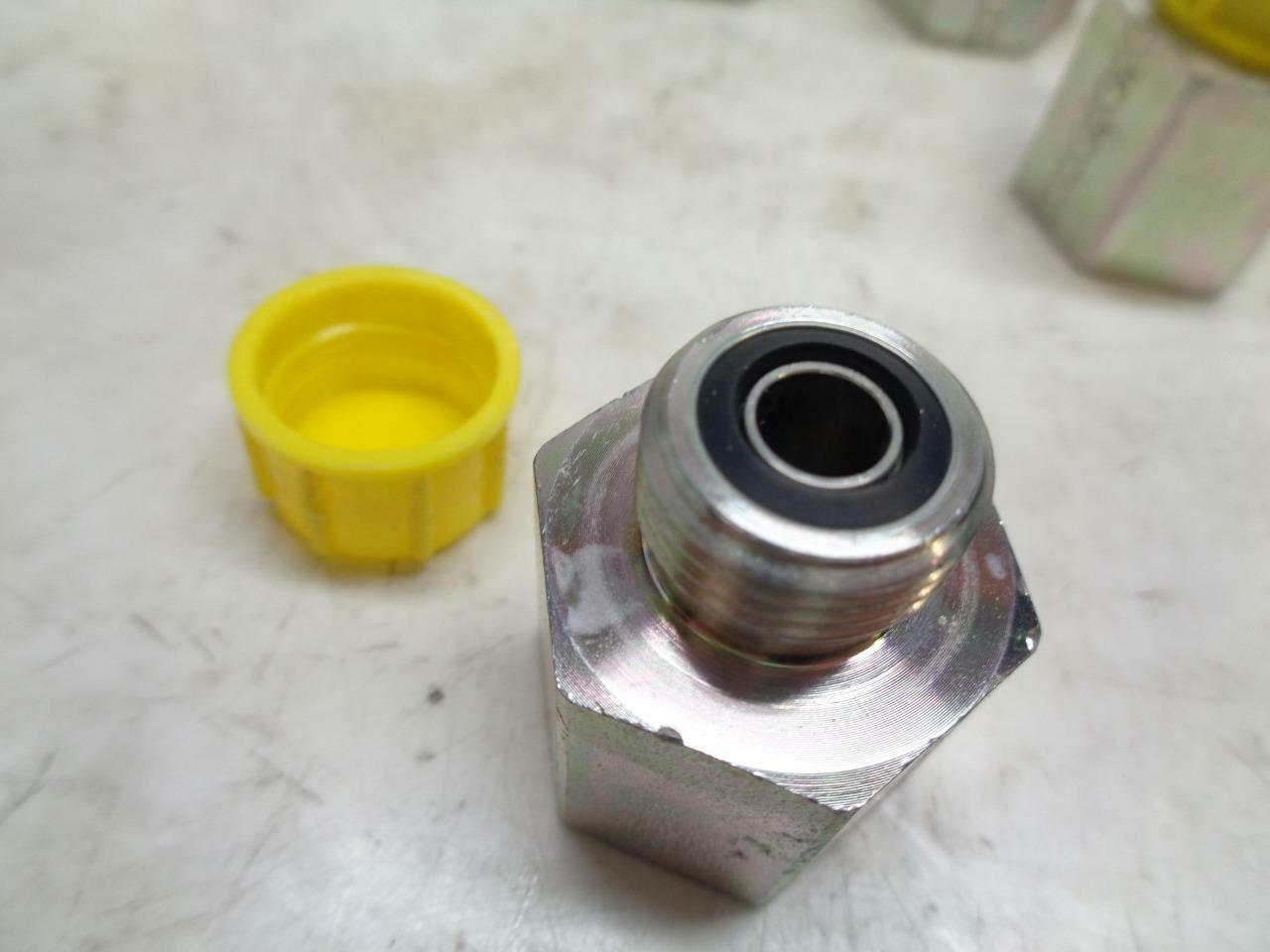 1 NEW PACK OF 9 PARKER 4009 HYDRAULIC HOSE COUPLINGS NO GASKET RING R10TD