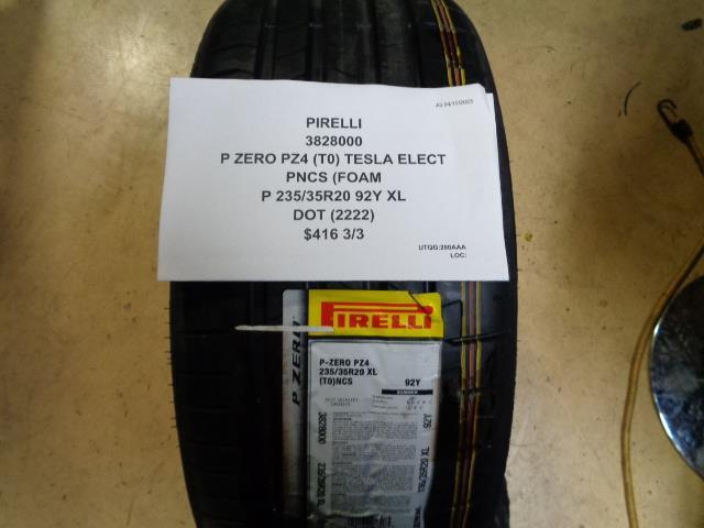 PIRELLI P ZERO PZ4 (T0) TESLA ELECT PNCS P 235 35 20 92Y XL 3828000 TIRE CQ3