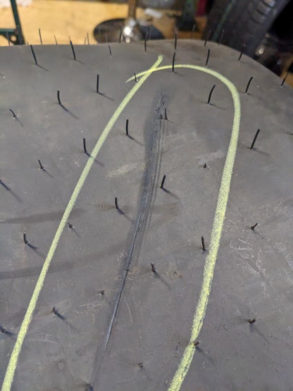 HOOSIER C1550 15.0 34.5 16 DRAG SLICK RACING TIRE 18770-114-1/4" CQ3