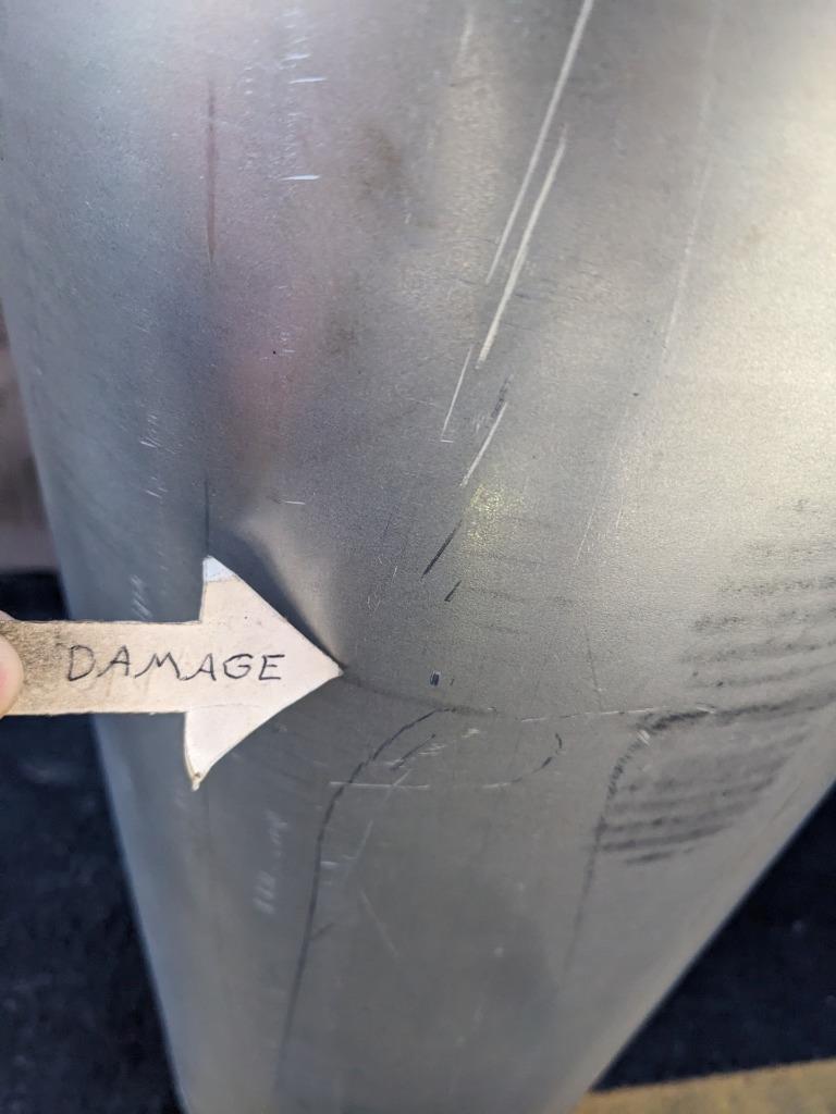 UNBRANDED EXHAUST MUFFLER 50-5/8" OVERALL LENGTH 5" INLET 12/23 NEW B2