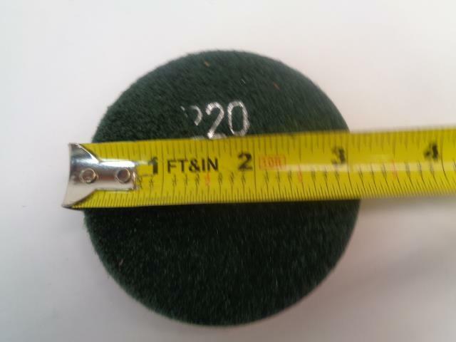 Stone Polishing Pads 3 1/8" 220 GRIT 5 PACK NEW OLD STOCK R7TB