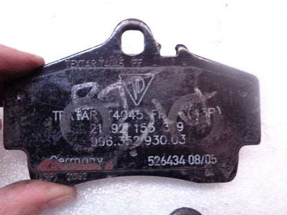 2 NEW GENUINE PORSCHE TEXTAR BRAKE PADS FITS PORSCHE 996 352 930 03 R5TF