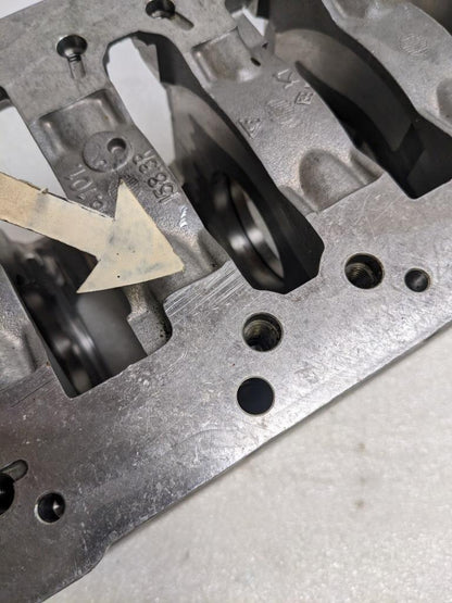 PORSCHE 9961011583R 9961011573R CRANKSHAFT CASE FOR 03 BOXSTER 986 2.7L USED 12