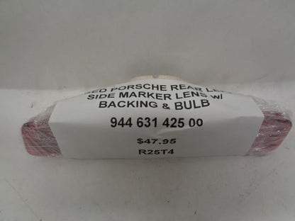 USED PORSCHE REAR LEFT SIDE MARKER LENS w/ BACKING & BULB 944 631 425 00 R25T4