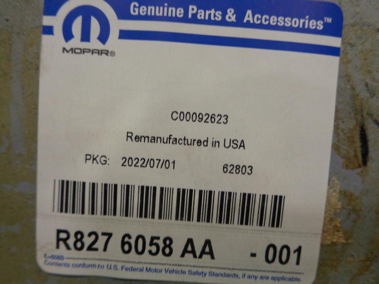 GENUINE MOPAR LONG BLOCK FOR 2013-17 RAM 1500 5.7L V8 R8276058AA BSR