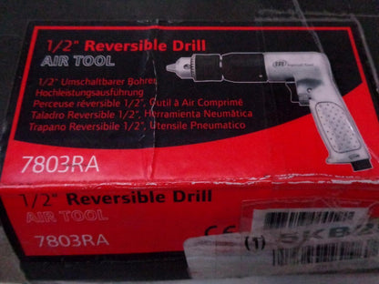 NEW INGERSOLL RAND 7803RA 1/2" 400RPM REVERSIBLE PNEUMATIC AIR PISTOL DRILL R30
