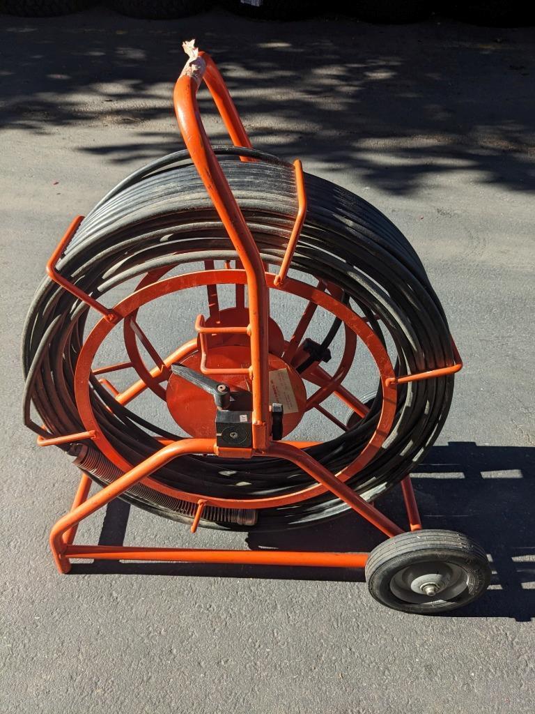 GENERAL PIPE CLEANERS 117830 GEN-EYE POD 200FT PIPE CAMERA & REEL ONLY USED B2