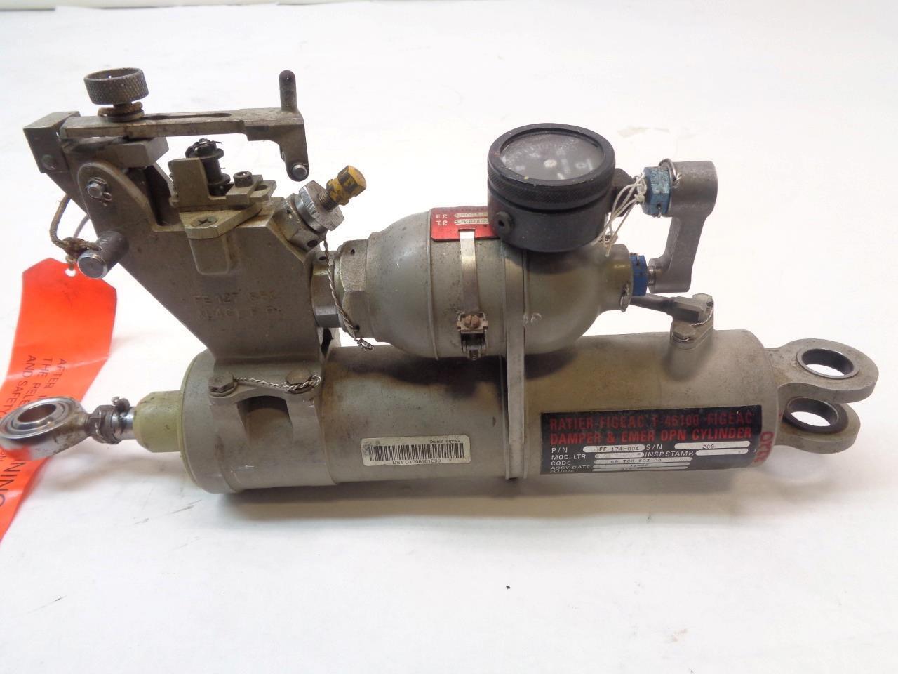 RATIER FIGEAC F-46100 EMER OPEN CYLINDER DOOR DAMPER FE 174-004  R11