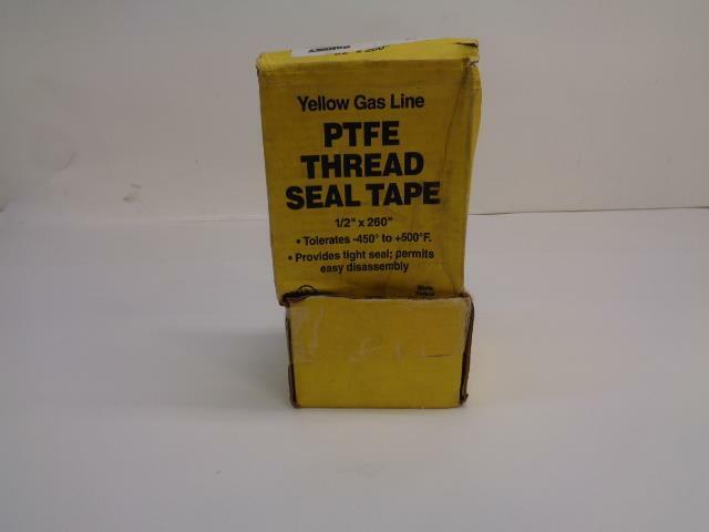 HARVEY YELLOW GAS LINE TAPE PTFE THREAD SEAL TAPE 017853 1/2"X260" R7TC