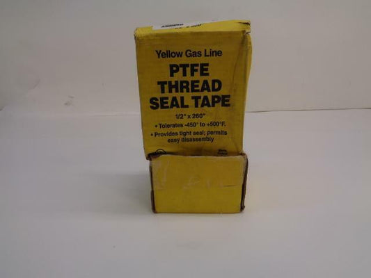 HARVEY YELLOW GAS LINE TAPE PTFE THREAD SEAL TAPE 017853 1/2"X260" R7TC
