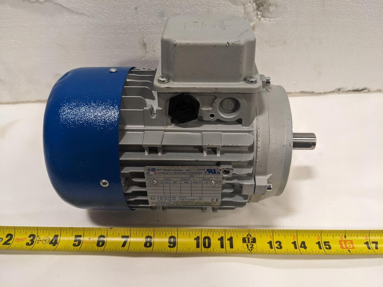 Mt Motori Elettrici Electric Motor 280-480V 60Hz 1.3HP 1700 RPM 4.4/2.5 A BSIG1