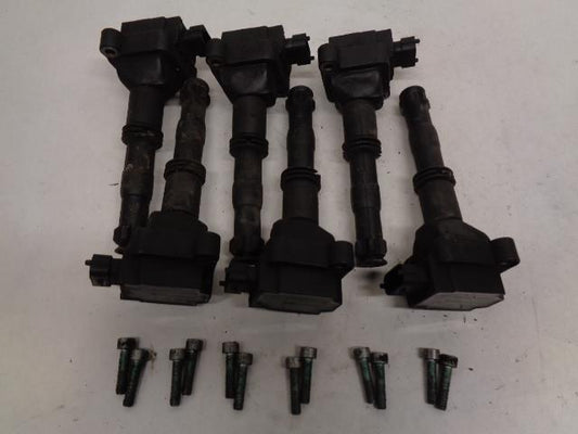 BERU PORSCHE IGNITION COILS SET OF 6 w/ BOLTS USED 996 602 102 00 R25T6