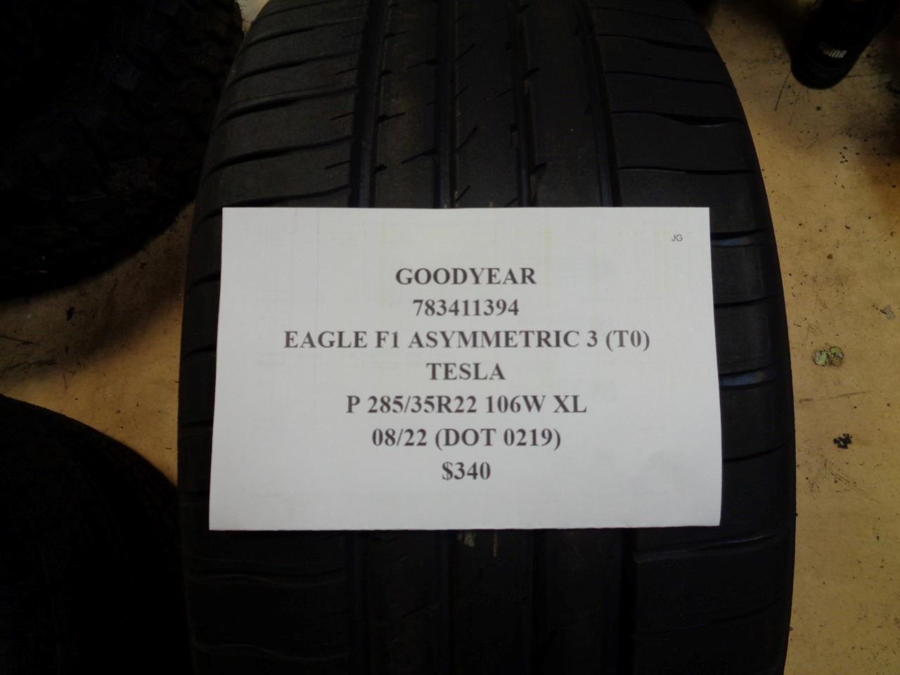GOODYEAR EAGLE F1 ASYMMETRIC 3 (TO) TESLA 285 35 22 106W XL 783411394