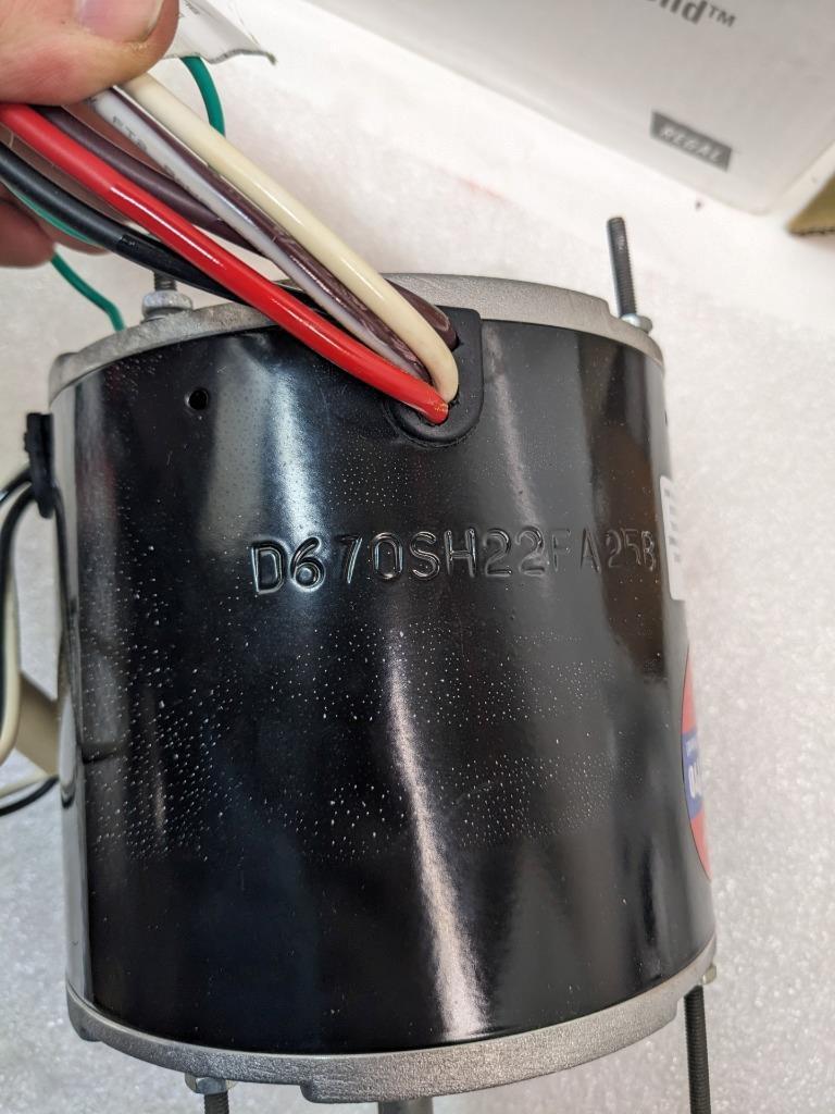 CENTURY FE6001F MASTERFIT PRO CONDENSER FAN MOTOR WITH CAPACITOR NEW R30