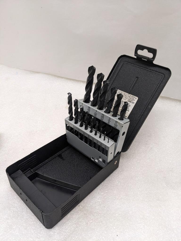 PRECISION TWIST DRILL 5995520 DRILL BIT SET 15PC 1/16"-1/2" BY 1/32" NEW R22T5
