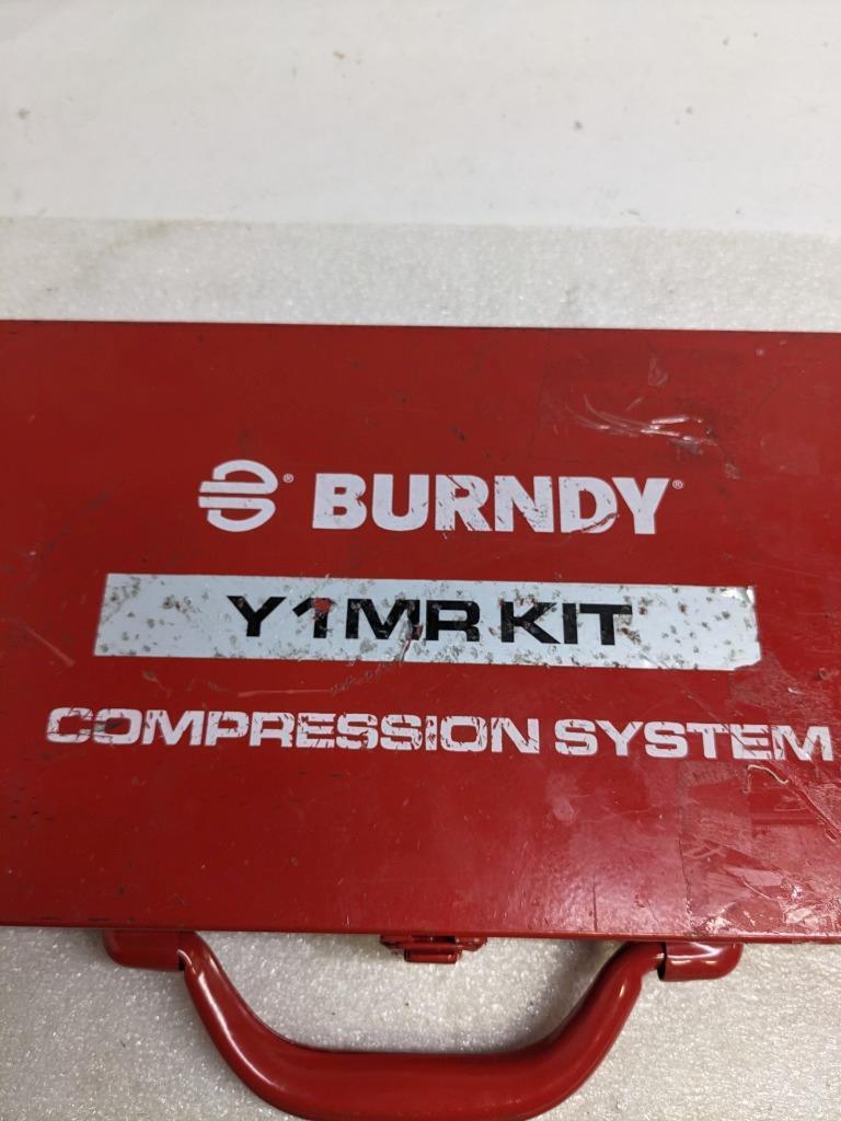BURNDY Y1MRKIT CRIMPER AND CONNECTOR KIT YS, YSV 4.5 TON FOR WIRE/CABLE NEW R27