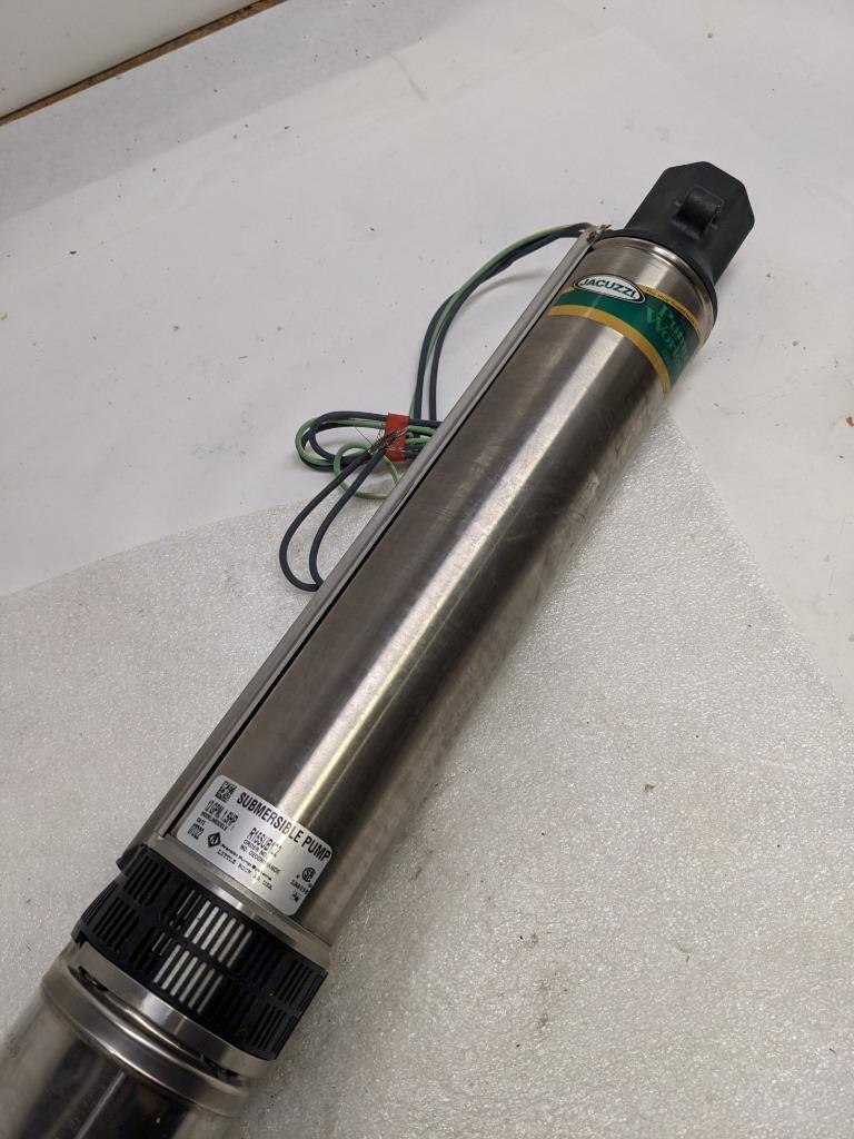 JACUZZI SUBMERSIBLE WELL PUMP 2-WIRE 12GPM 1.5HP 230V 60HZ NEW H1