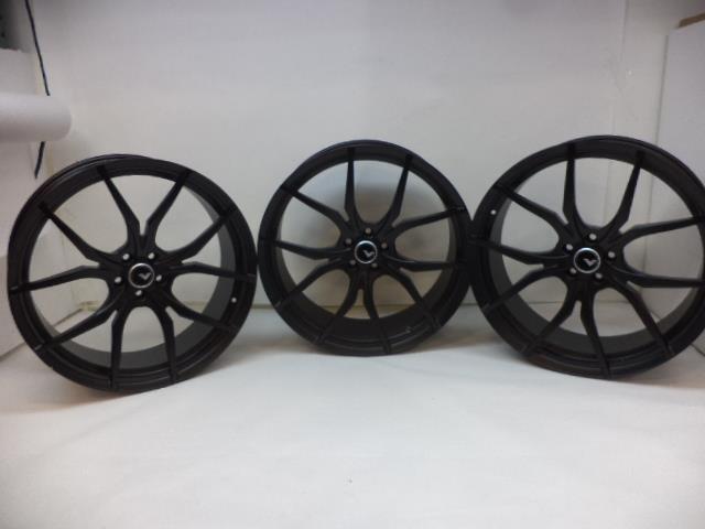 3 BRAND NEW CUSTOM VORSTENER FORGED NERO 504 MONOBLOCK 22X9 5X108 BLACK WHEEL SR