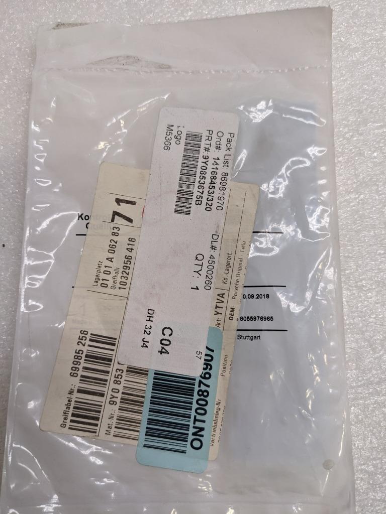 PORSCHE 9Y0853675B HATCH EMBLEM FOR 19-23 CAYENNE 4.0L TURBO NEW PGB2TB