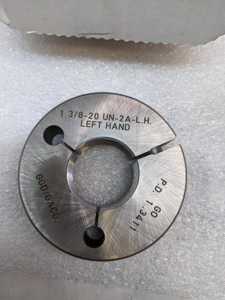 GAGE ASSEMBLY 1 3/8-20 UN-2A LEFT HAND GO CHROME THREAD GAUGE 1 .3411 NEW R22T9