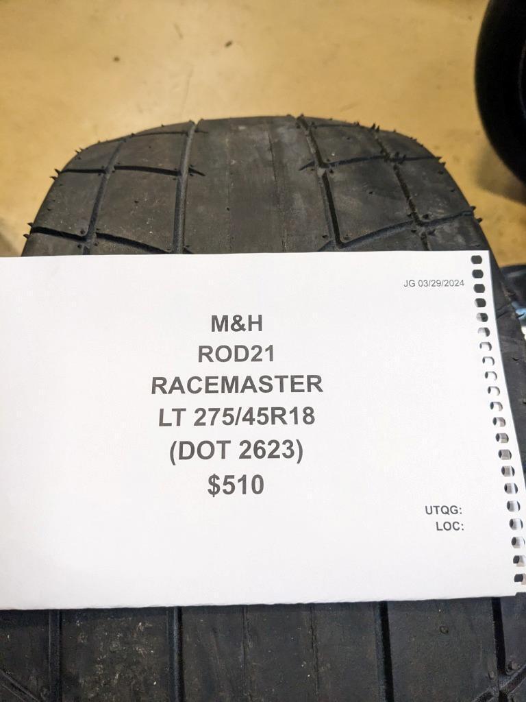 M&H RACEMASTER LT 275 45 18 DRAG SLICK RACING TIRE ROD21 CQ2