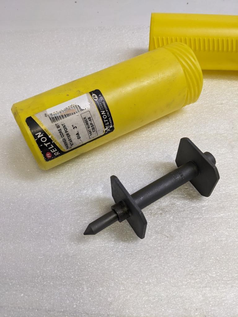 RELTON CBSP-48 HAMMER CORE BIT STARTER POINT 3" DIA. FOR CBT-48HO CORE NEW R22T5