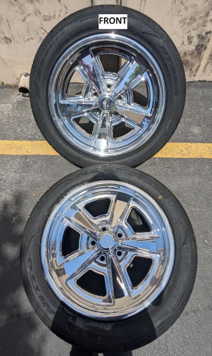 US MAG STAGGERED WHEEL SET 18X10 18X9 5X114.3 NITTO NT555 G2 TIRES 2003484606 B2