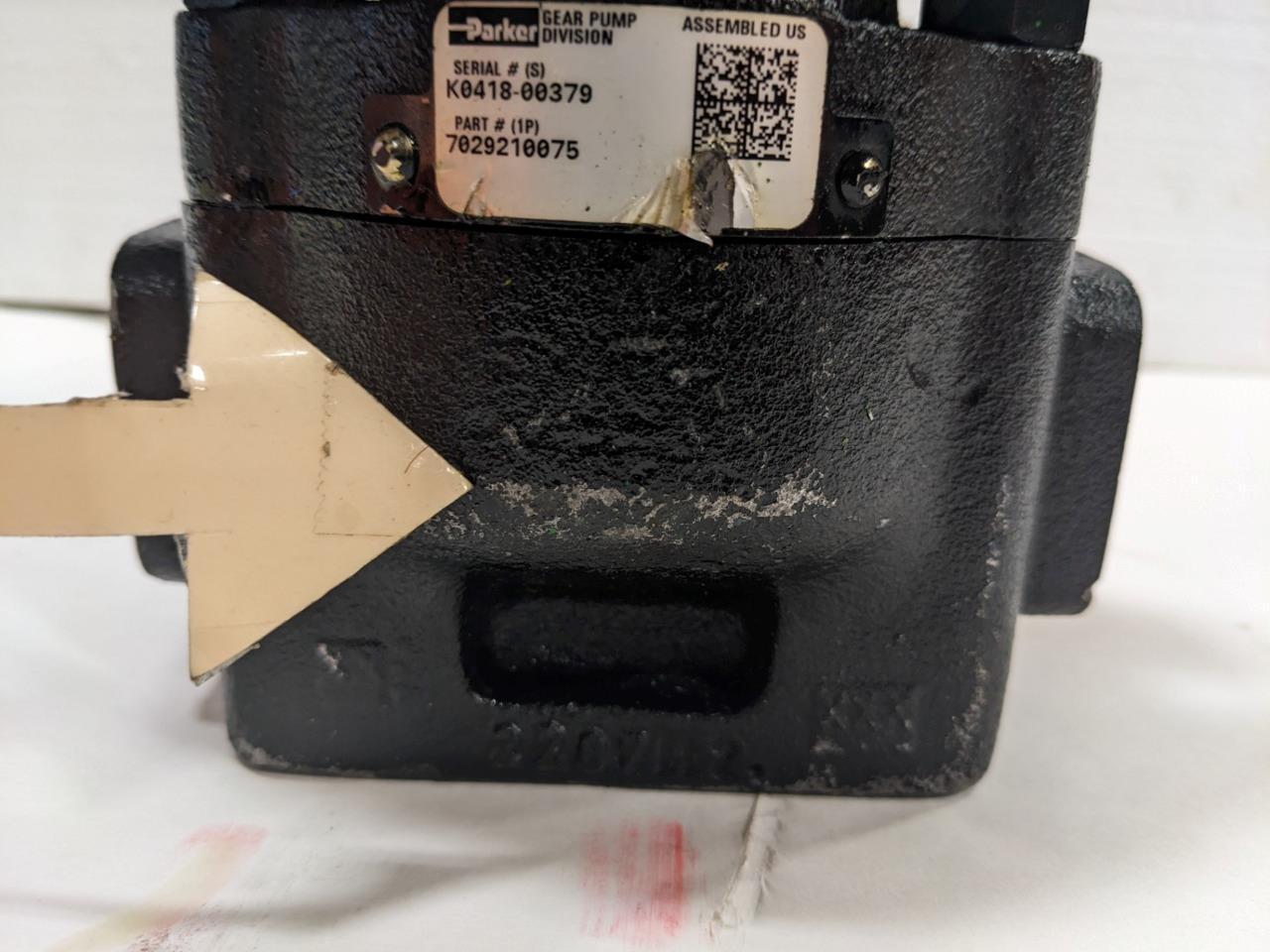 NEW PARKER 7029210075 LIGHT DUTY HYDRAULIC GEAR PUMP BSRG5