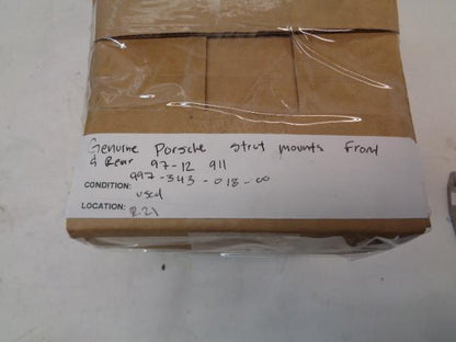 USED SET GENUINE PORSCHE 97-12 91 STRUT MOUNTS FRONT AND REAR 997 343 018 00 R21